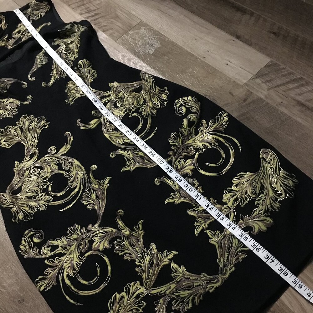 Vintage 90s/Y2K CachΓ© Baroque Midi Bodycon Dress USA Made - Picture 16 of 16